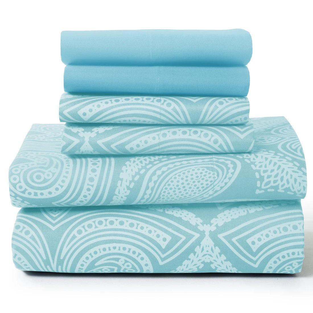 Lux Decor 6Pc Paisley Soft Microfiber Sheets