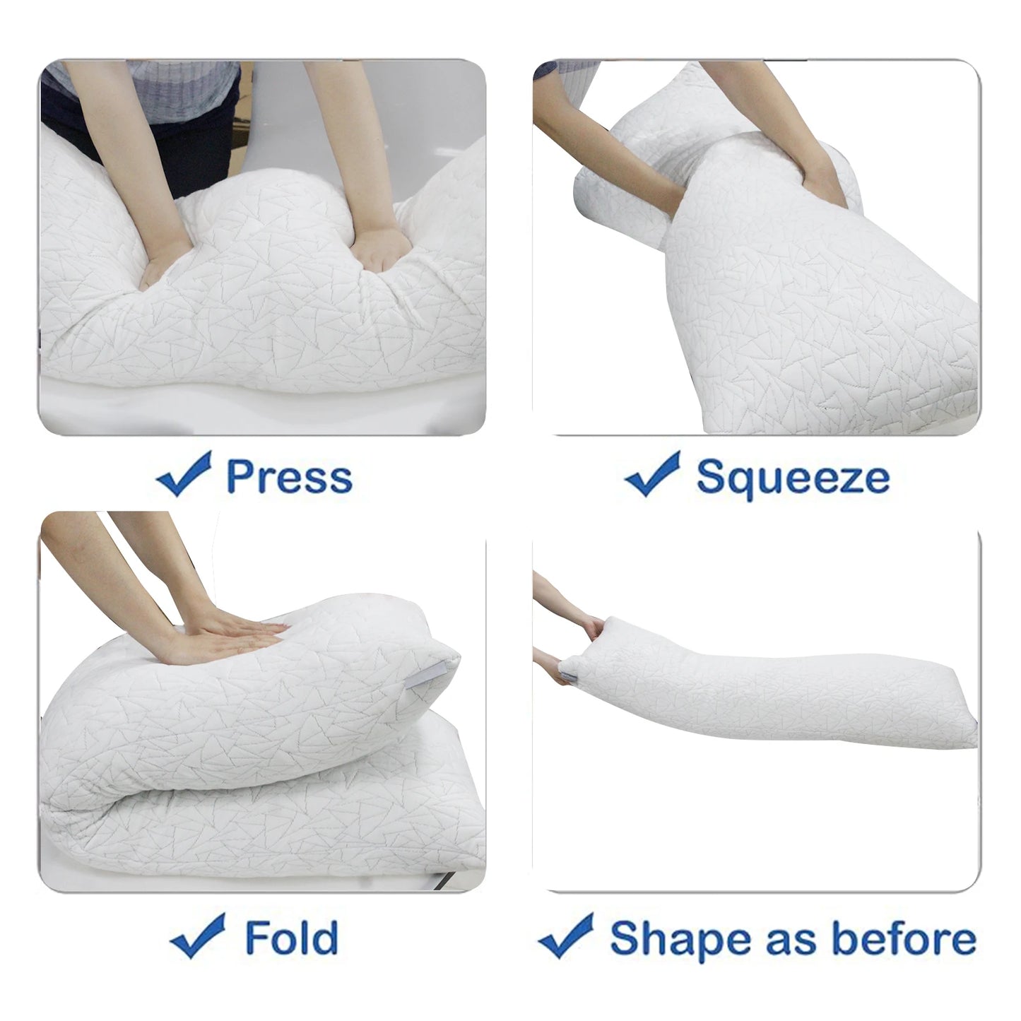 Soft Memory Foam Long Body Pillow Comfort
