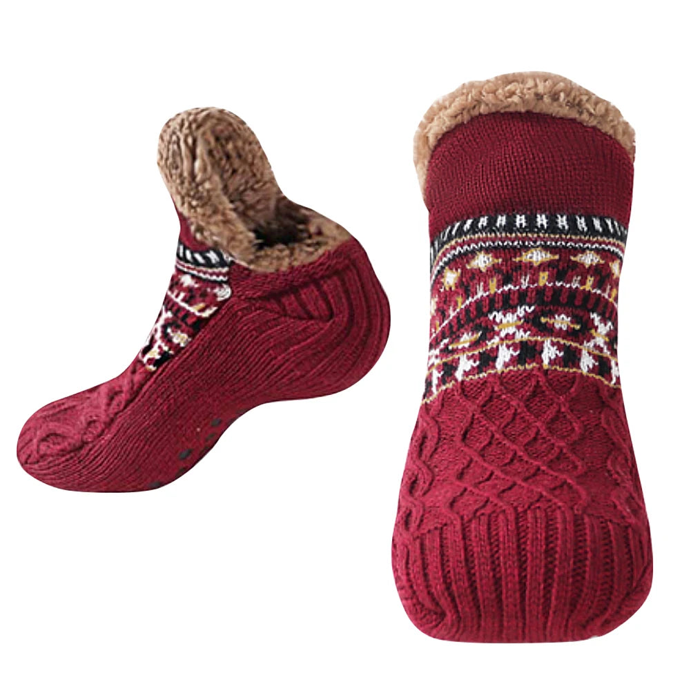 Cozy Winter Slippers: Non-Slip Fuzzy Thermal Comfort