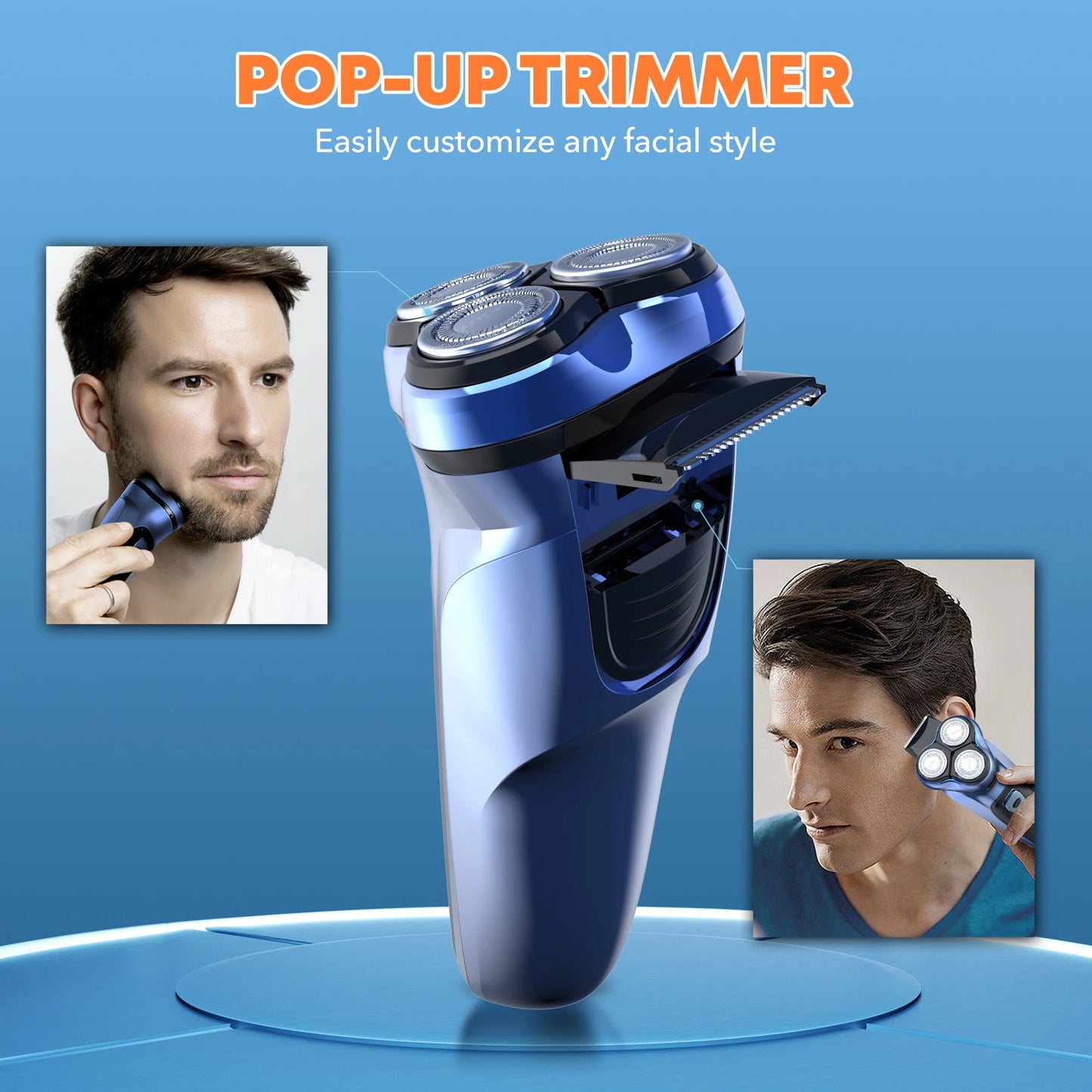 Sejoy Rechargeable Rotary Electric Razor for Men