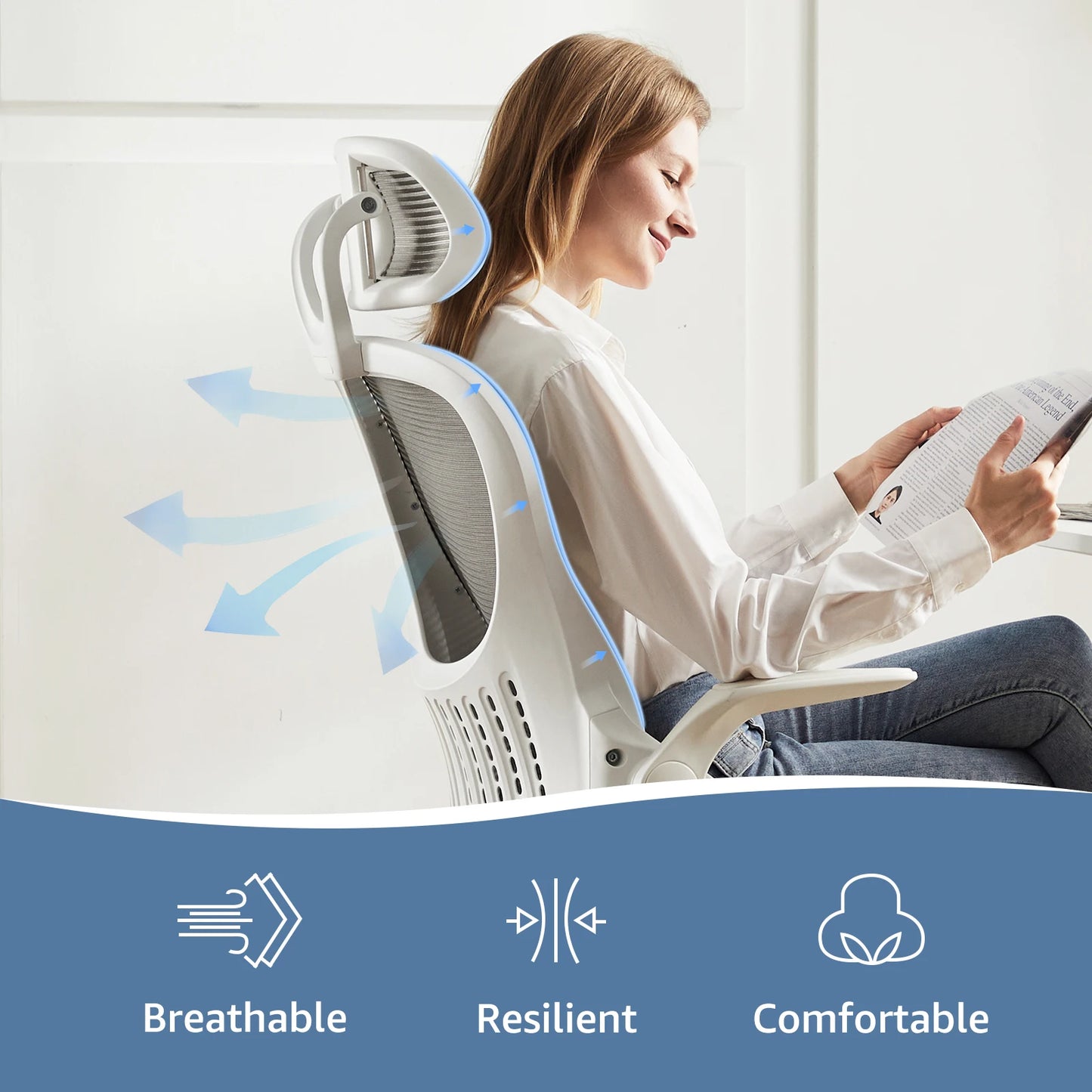 Ergonomic Mesh Office Chair with Lumbar Support