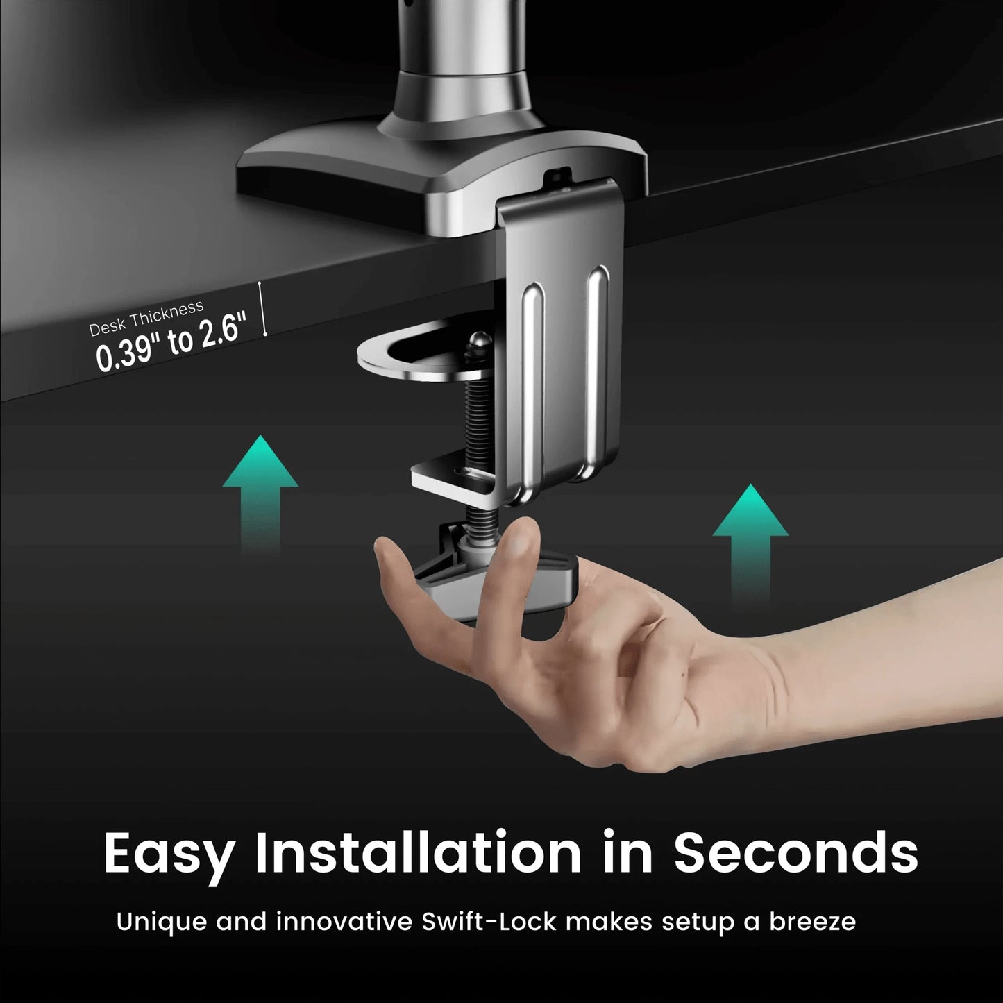 Nearhub MS-001 Single Arm Adjustable Monitor Mount