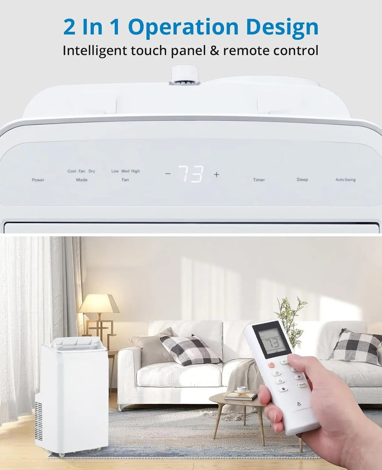 12,000 BTU 3-in-1 Portable Air Conditioner