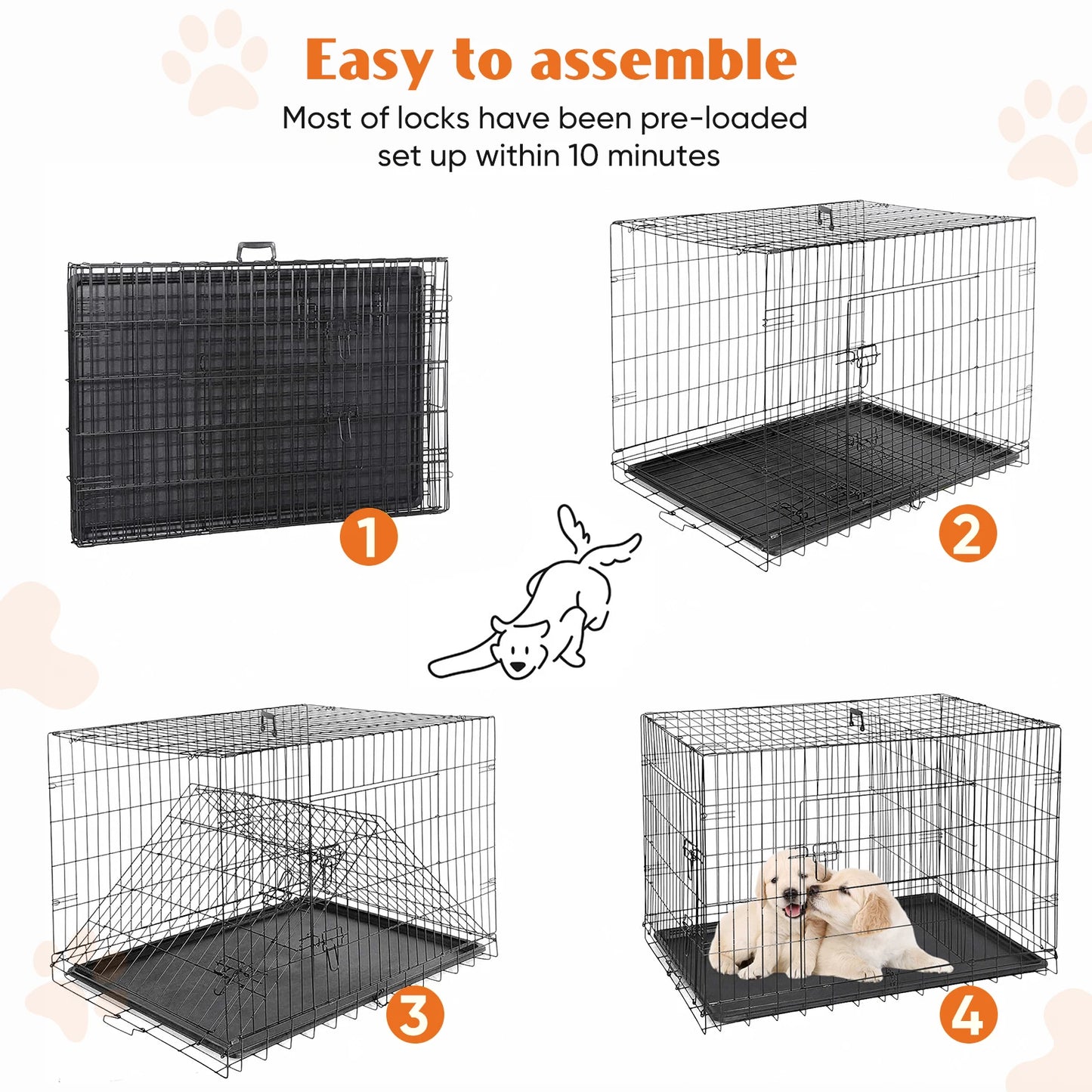 Extra Large Foldable Dog Cage