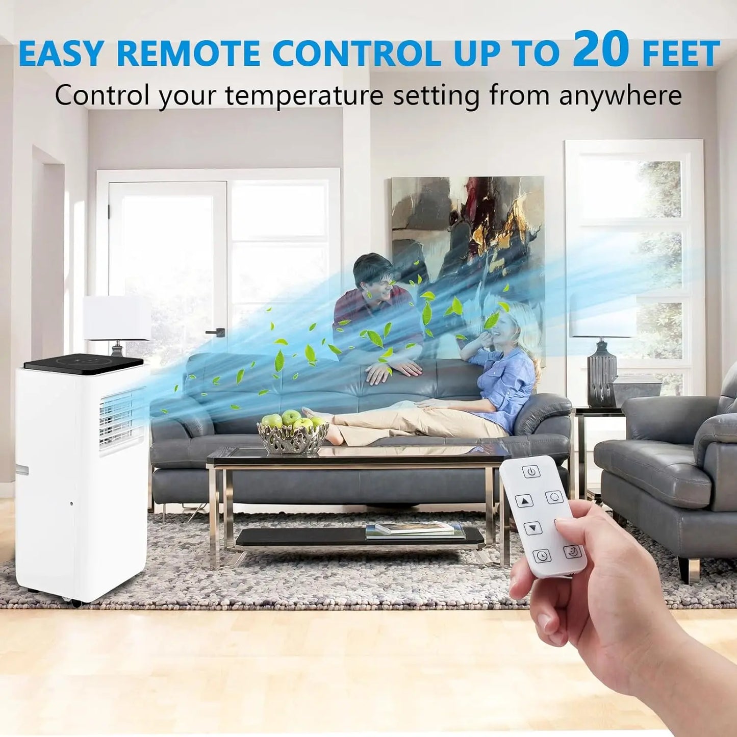 8000 BTU Portable Air Conditioner with Remote Control