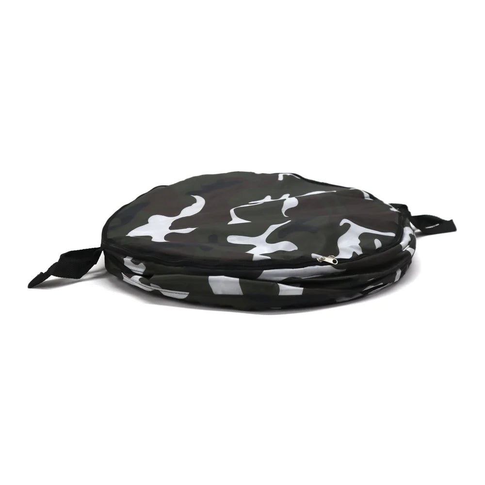 Pop Up White Camo Foldable Laundry Hamper