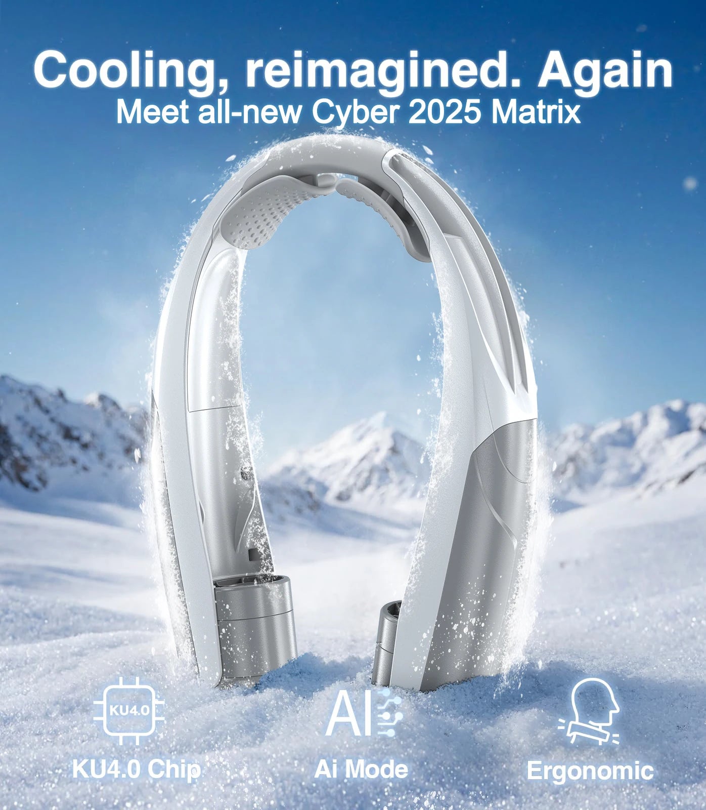 Portable Neck Fan Six Speeds Long-Lasting