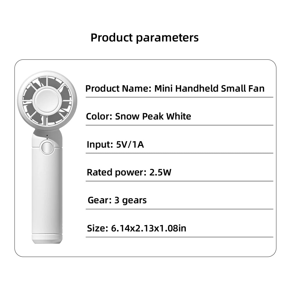 USB Rechargeable Portable Mini Cooling Fan