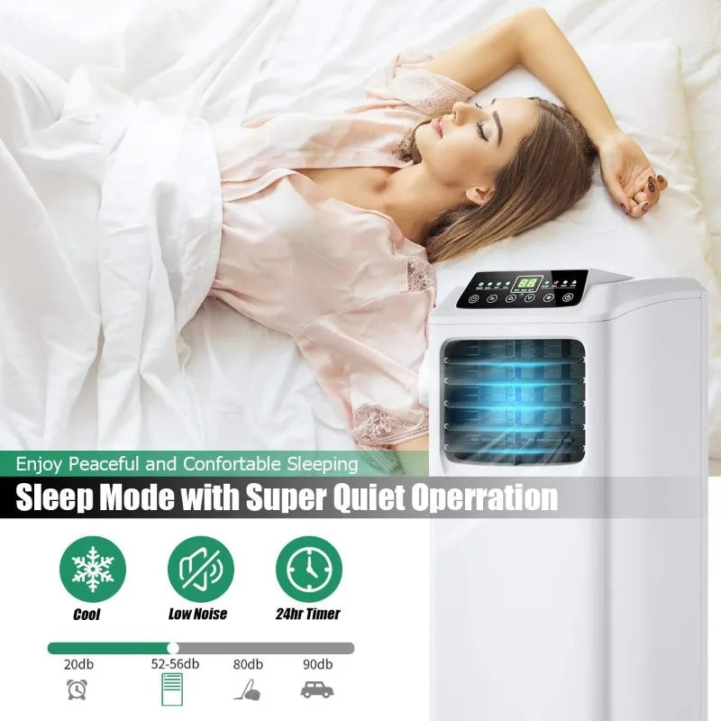 COSTWAY 8,000 BTU 3-in-1 Portable Air Conditioner