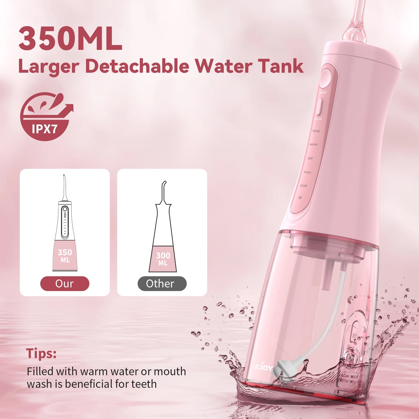 Electric Portable Water Flosser Teeth Cleaner