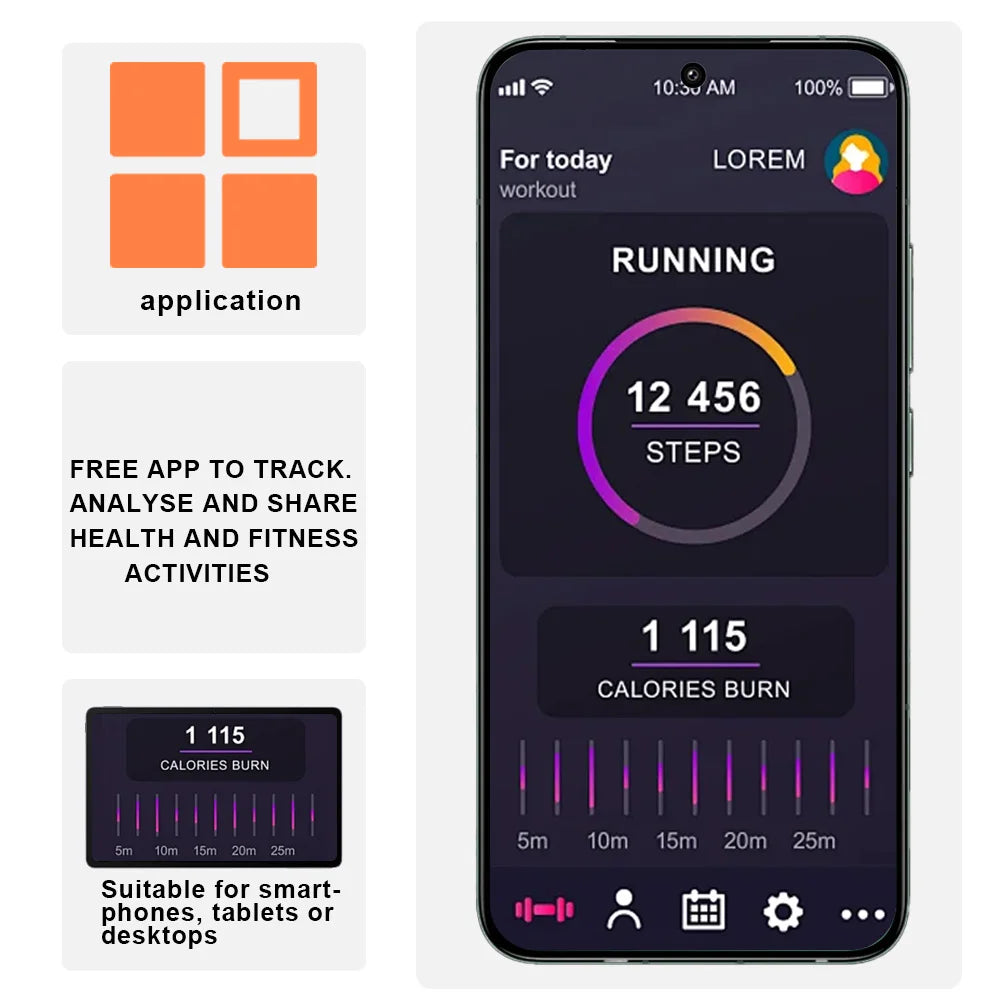 Smart Fitness Tracker Watch