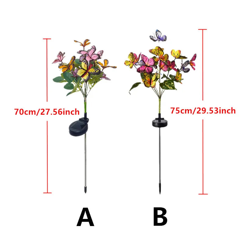 Solar Butterfly Flower LED Outdoor Garden Light