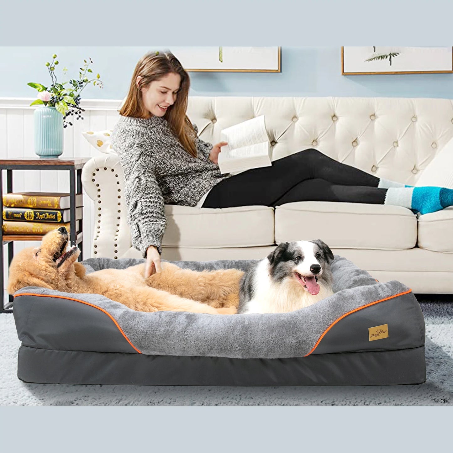 Large Soft Warm Waterproof Dog Bed