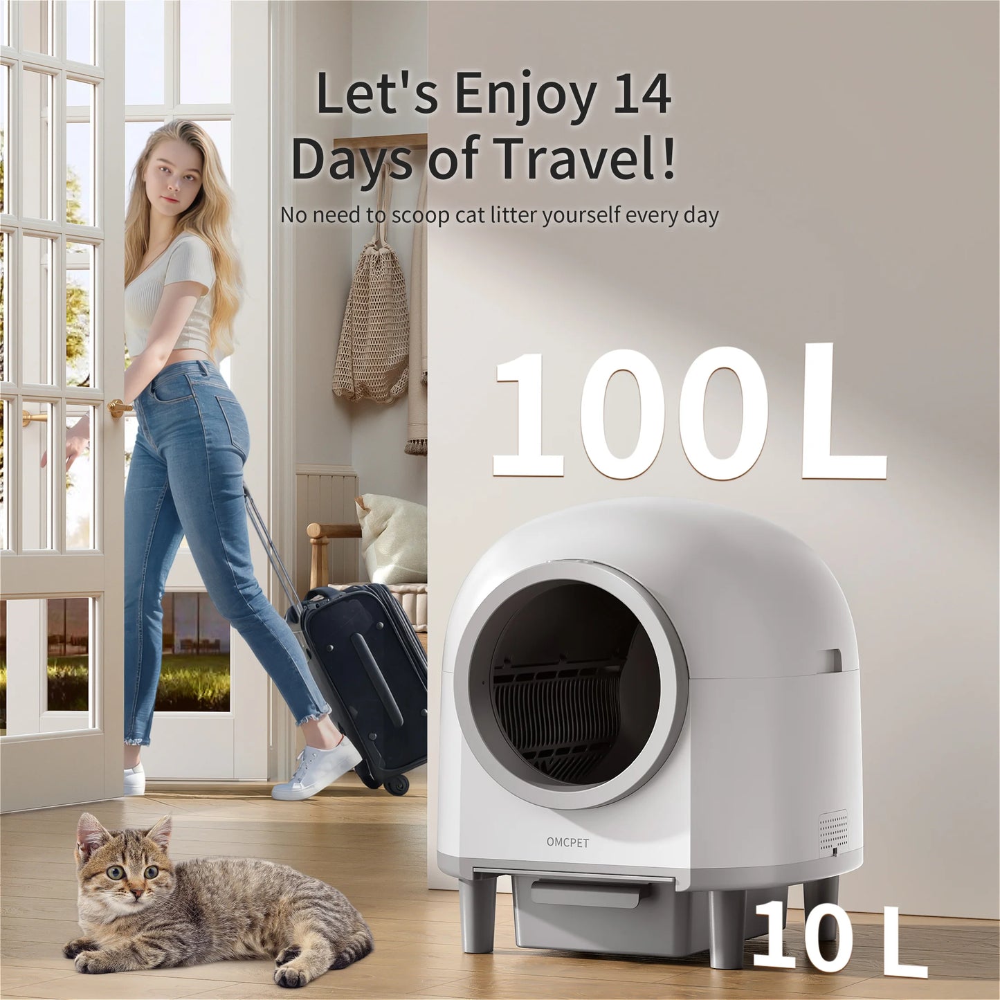 Smart Self-Cleaning Automatic Cat Litter Box