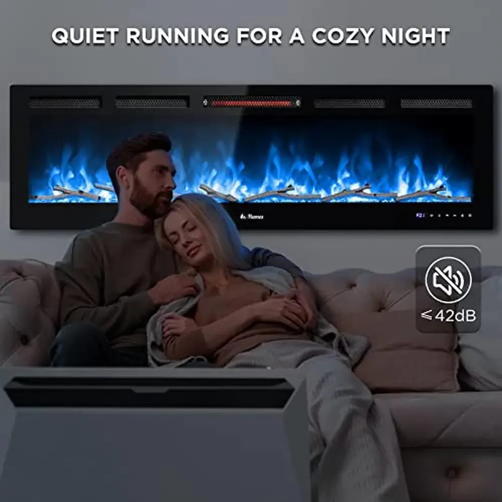 60-Inch Smart WiFi Electric Fireplace Heater