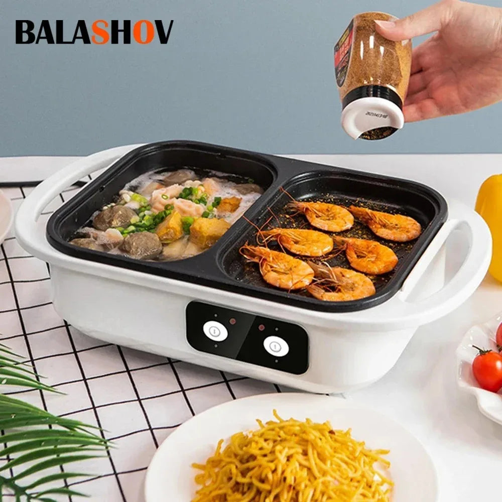2-in-1 Electric Grill and Hot Pot