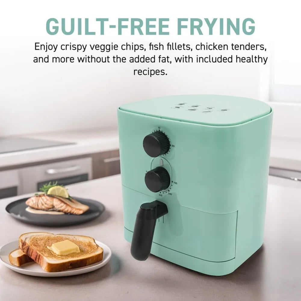 Compact Oil-Free Air Fryer with Adjustable Timer