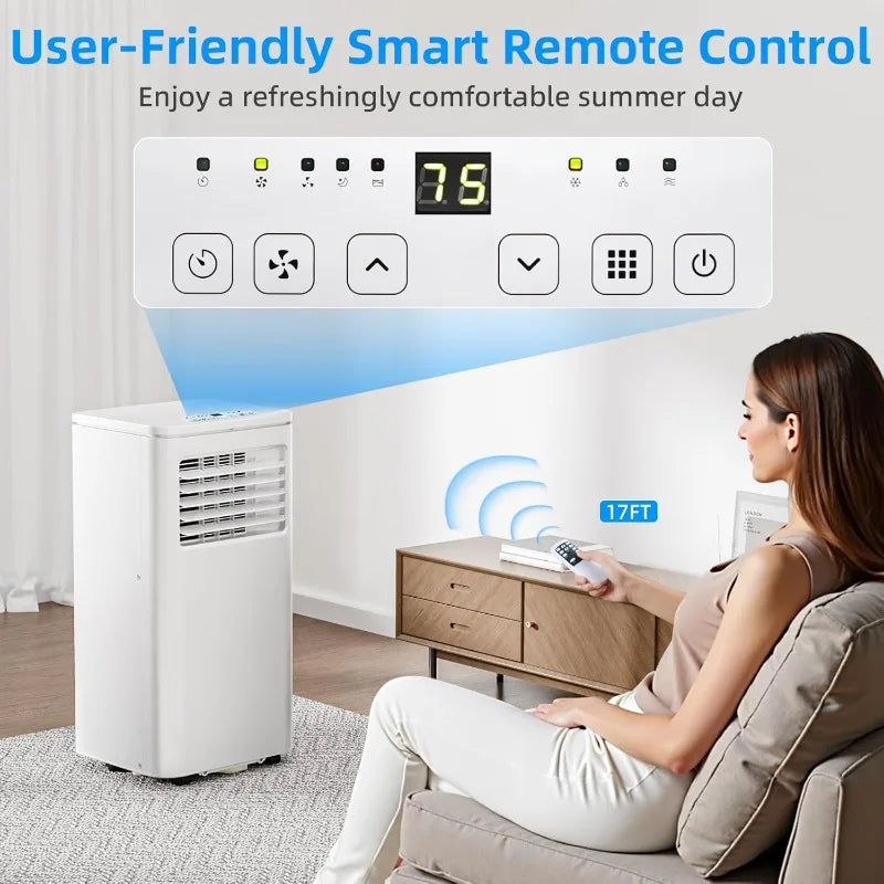 8000 BTU Quiet Portable Air Conditioner Unit