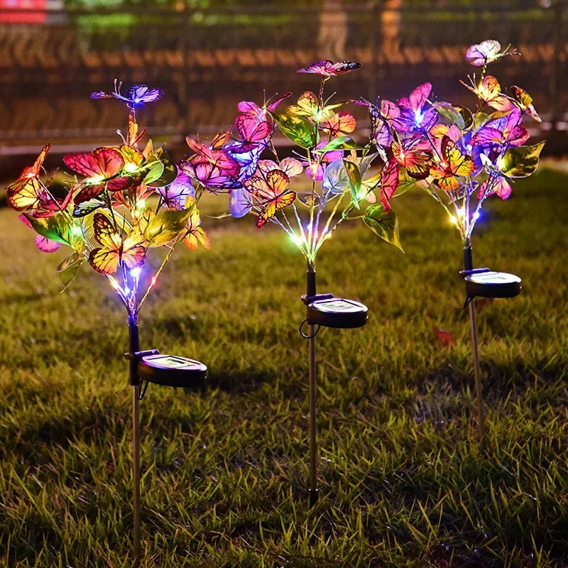 Solar Butterfly Flower LED Outdoor Garden Light