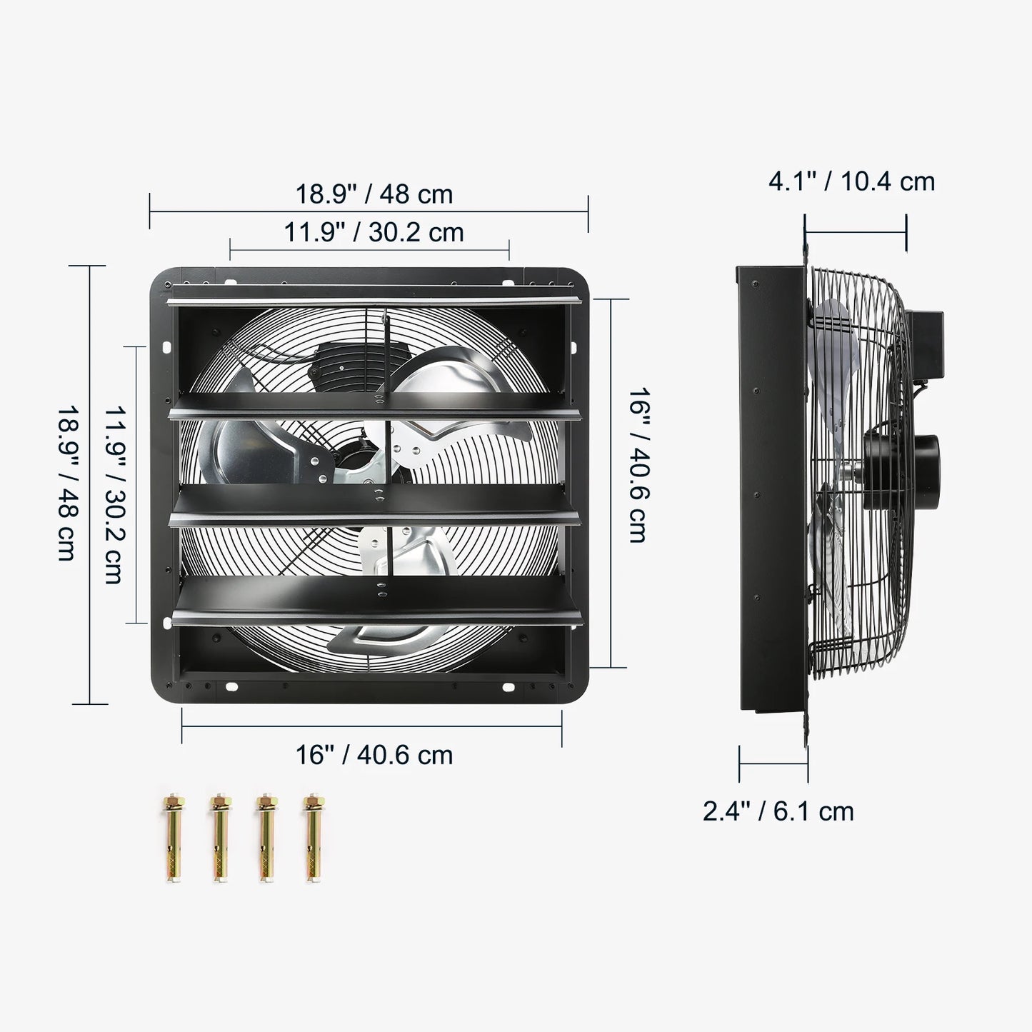 Adjustable Shutter Exhaust Fan for Ventilation Efficiency