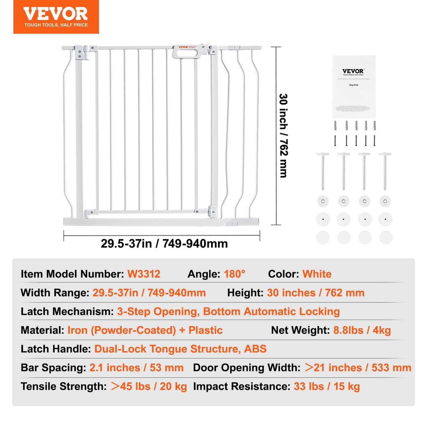 VEVOR Baby & Pet Safety Gate