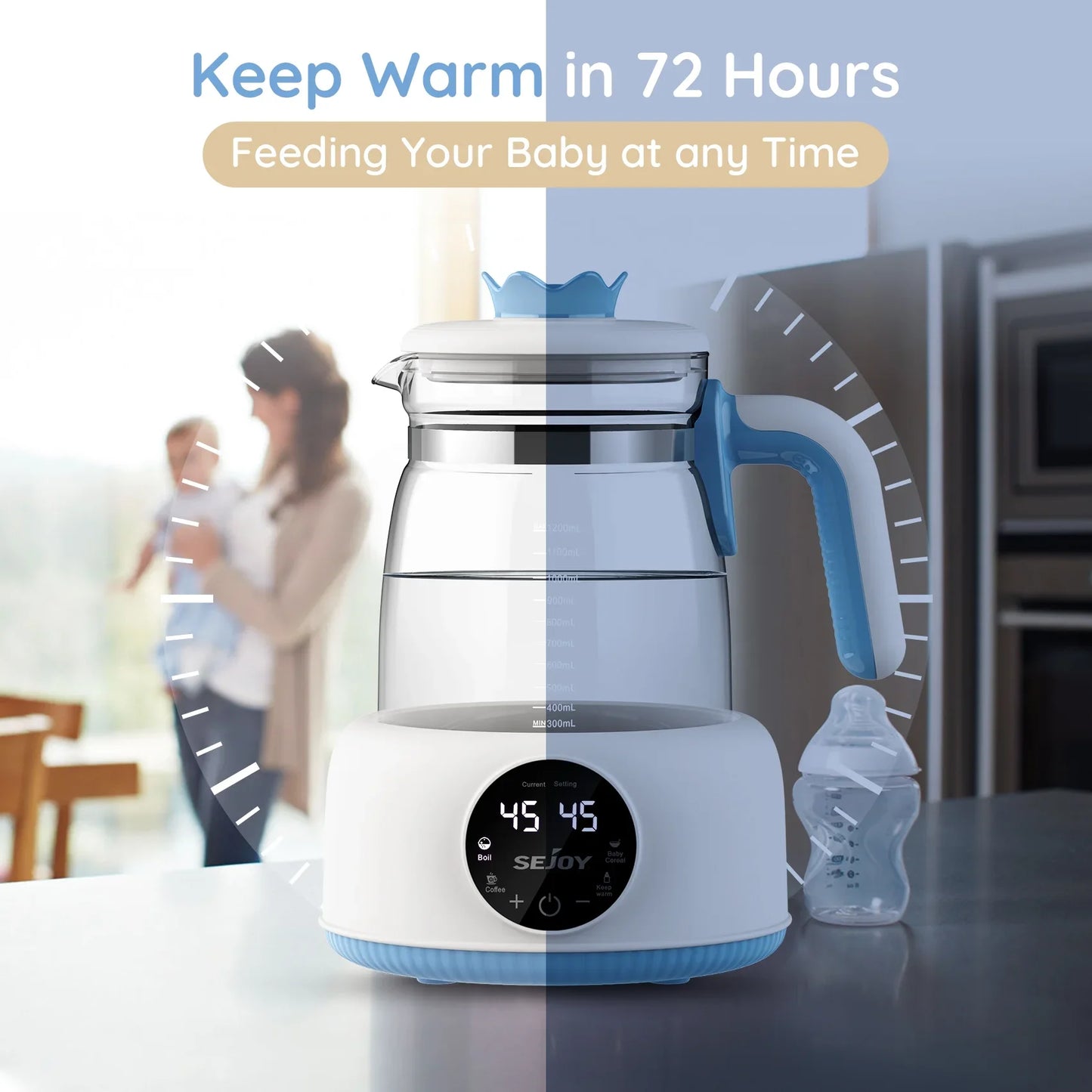 Baby Electric Kettle with Thermostatic Milk Regulator