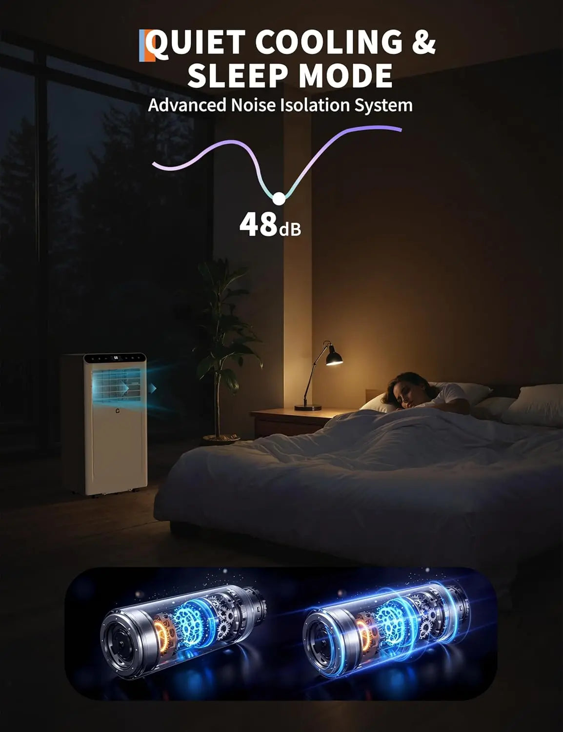 8,000/10,000 BTU Portable Air Conditioner Unit