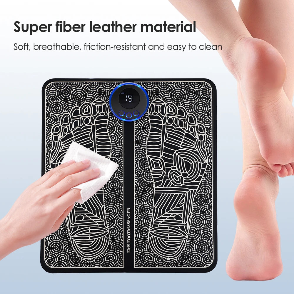 Electric EMS Foot Massager Pad with Modes