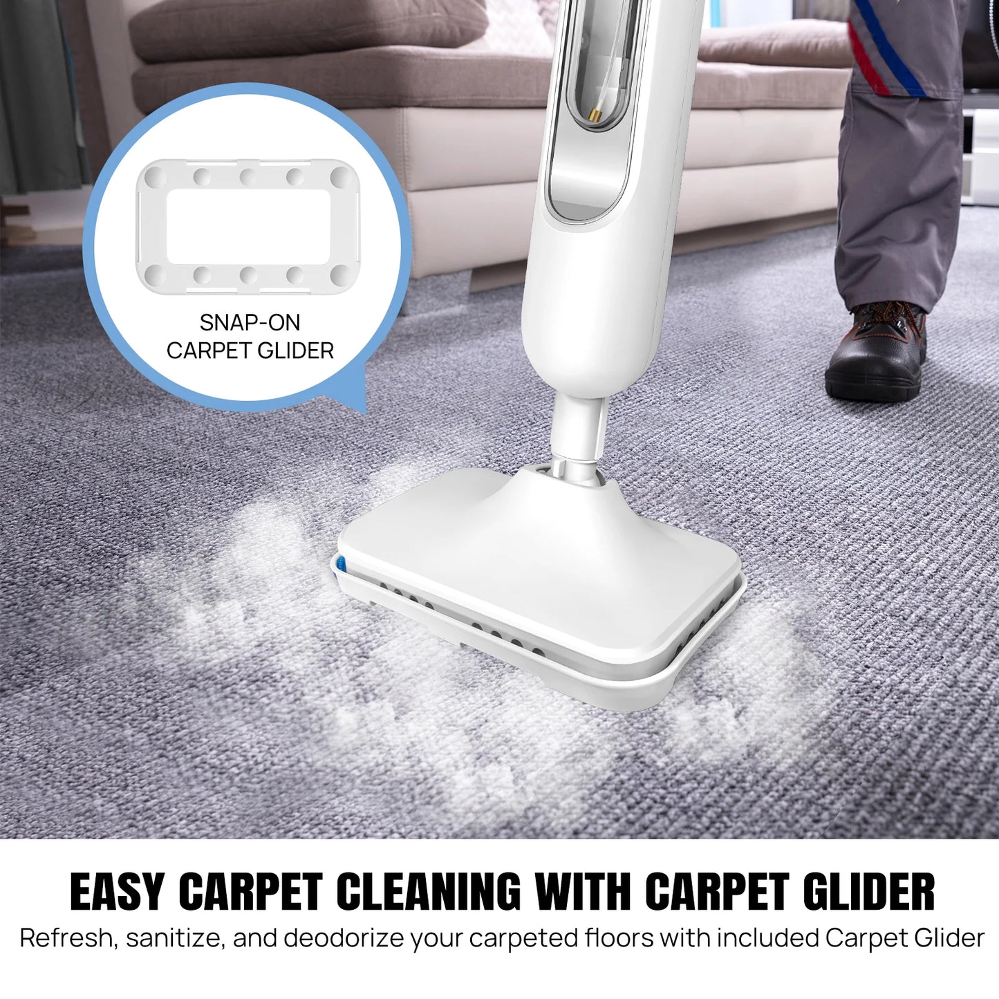 DayPlus Powerful 1500W Steam Mop Cleaner