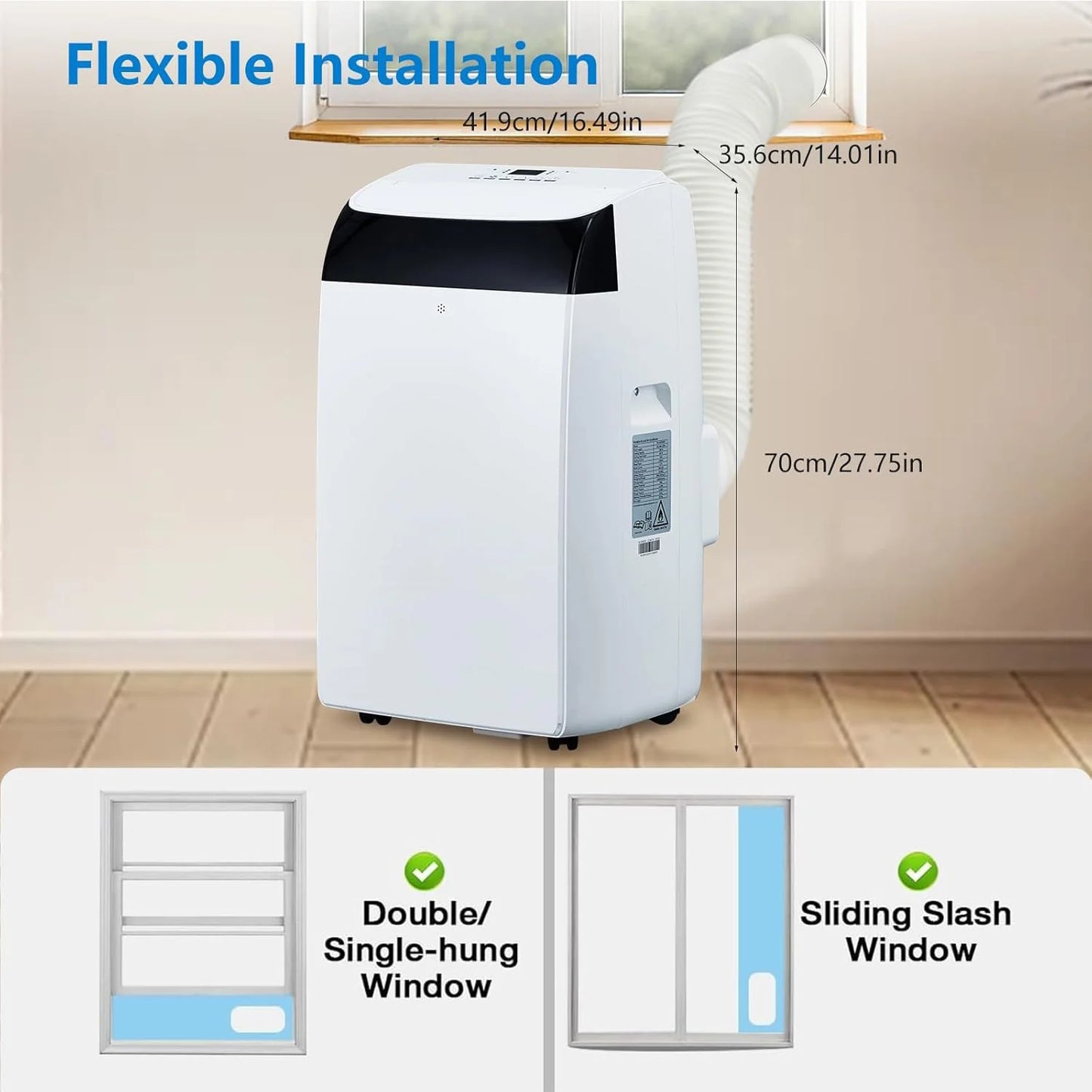14,000 BTU 3-in-1 Portable Air Conditioner