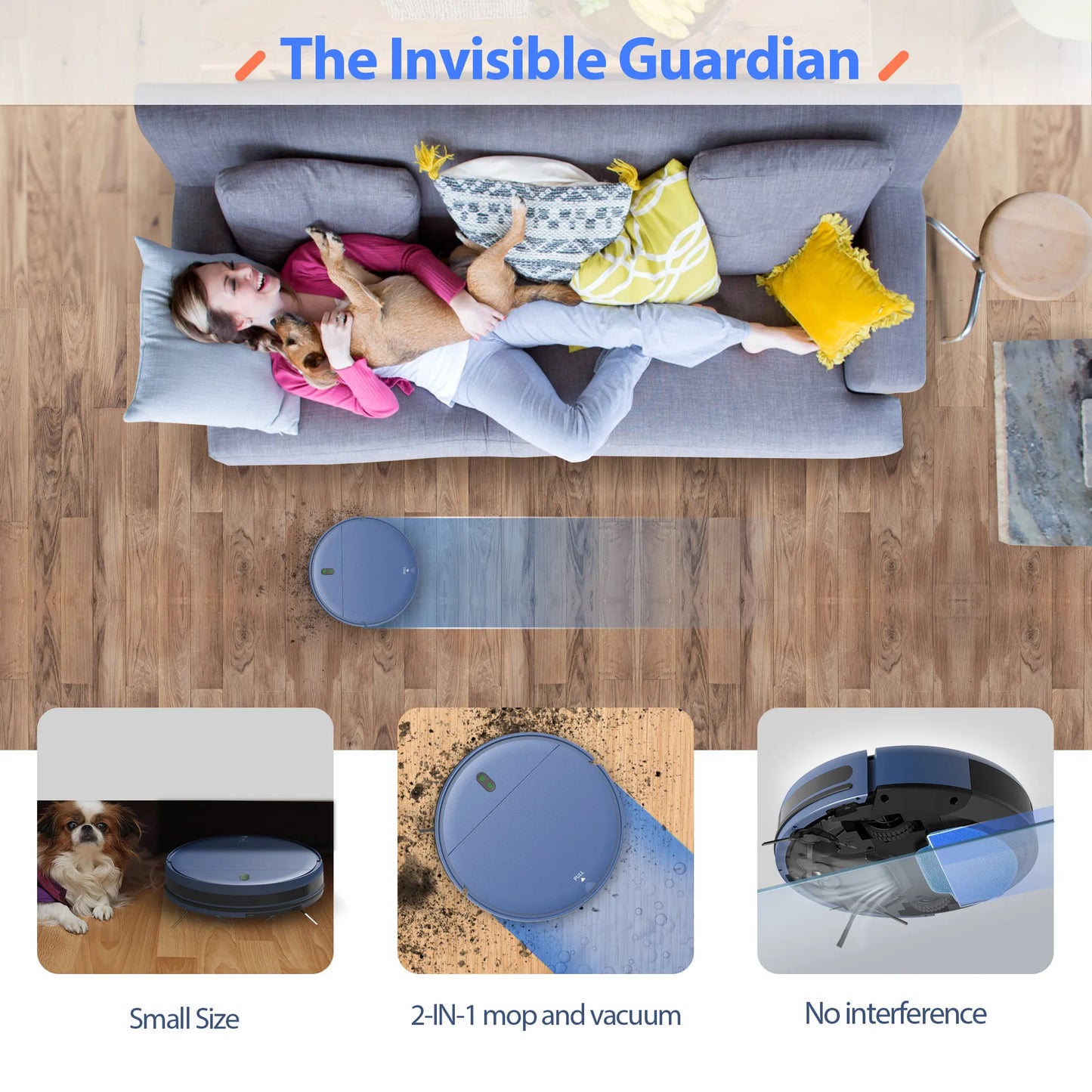 Saerke 2-in-1 Robot Vacuum Mop Cleaner