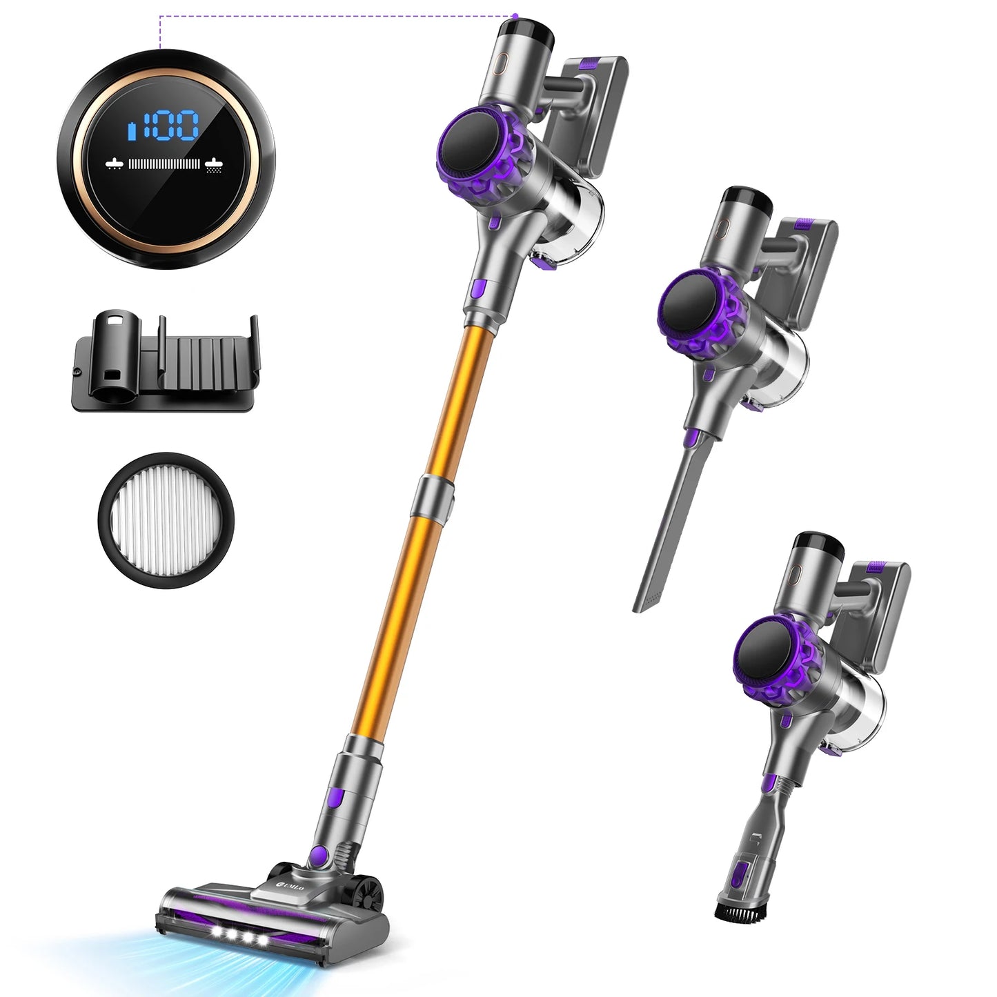 Powerful Cordless Vacuum Cleaner with Long Battery Life