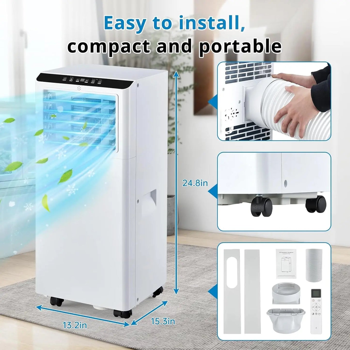 000 BTU Portable Air Conditioner with Sleep Mode