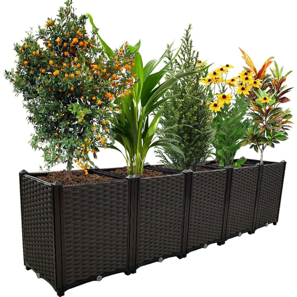 Large Elevated Planters for Outdoor Gardening