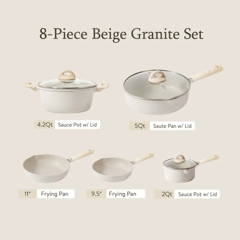 Carote Nonstick Induction Cookware Pots Set