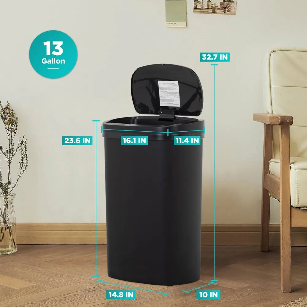 13 Gallon Automatic Kitchen Trash Can