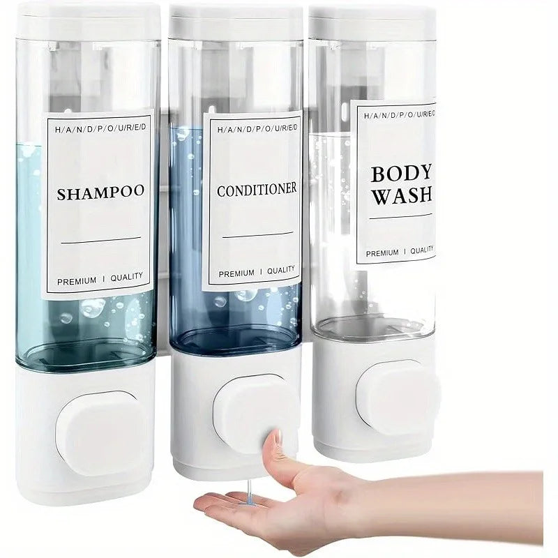 Wall Mounted 3-in-1 Bathroom Soap Dispenser