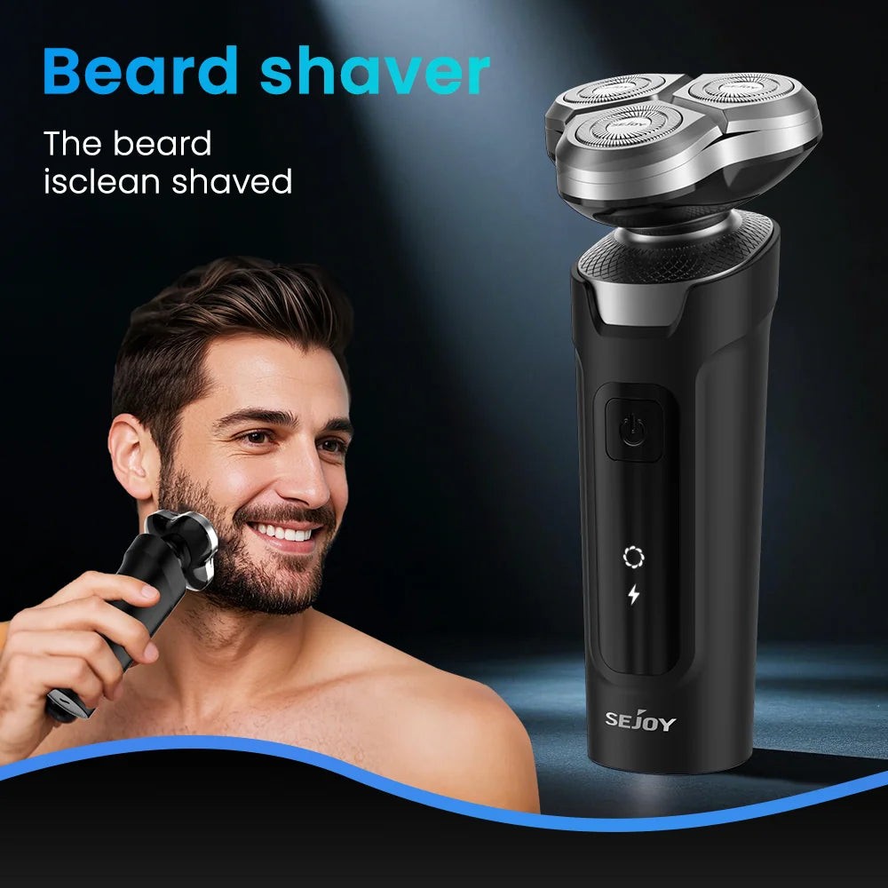 Rechargeable Electric Shaver for Men Wet Dry