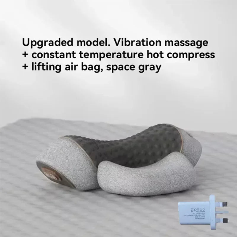 Heated Memory Foam Neck Massage Pillow