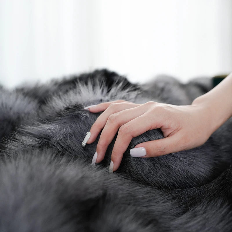 Luxury Faux Fur Fluffy Soft Decorative Blanket