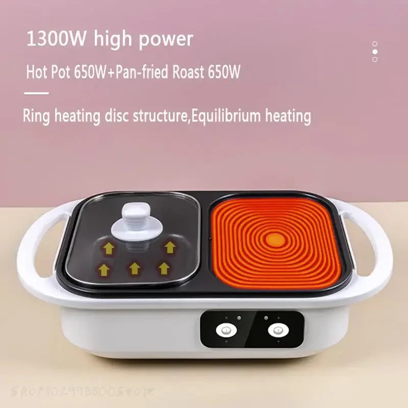 2-in-1 Electric Shabu Pot and Grill