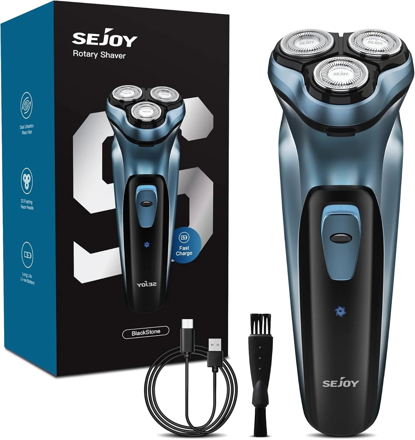 Sejoy Rechargeable Electric Razor for Men Shaving