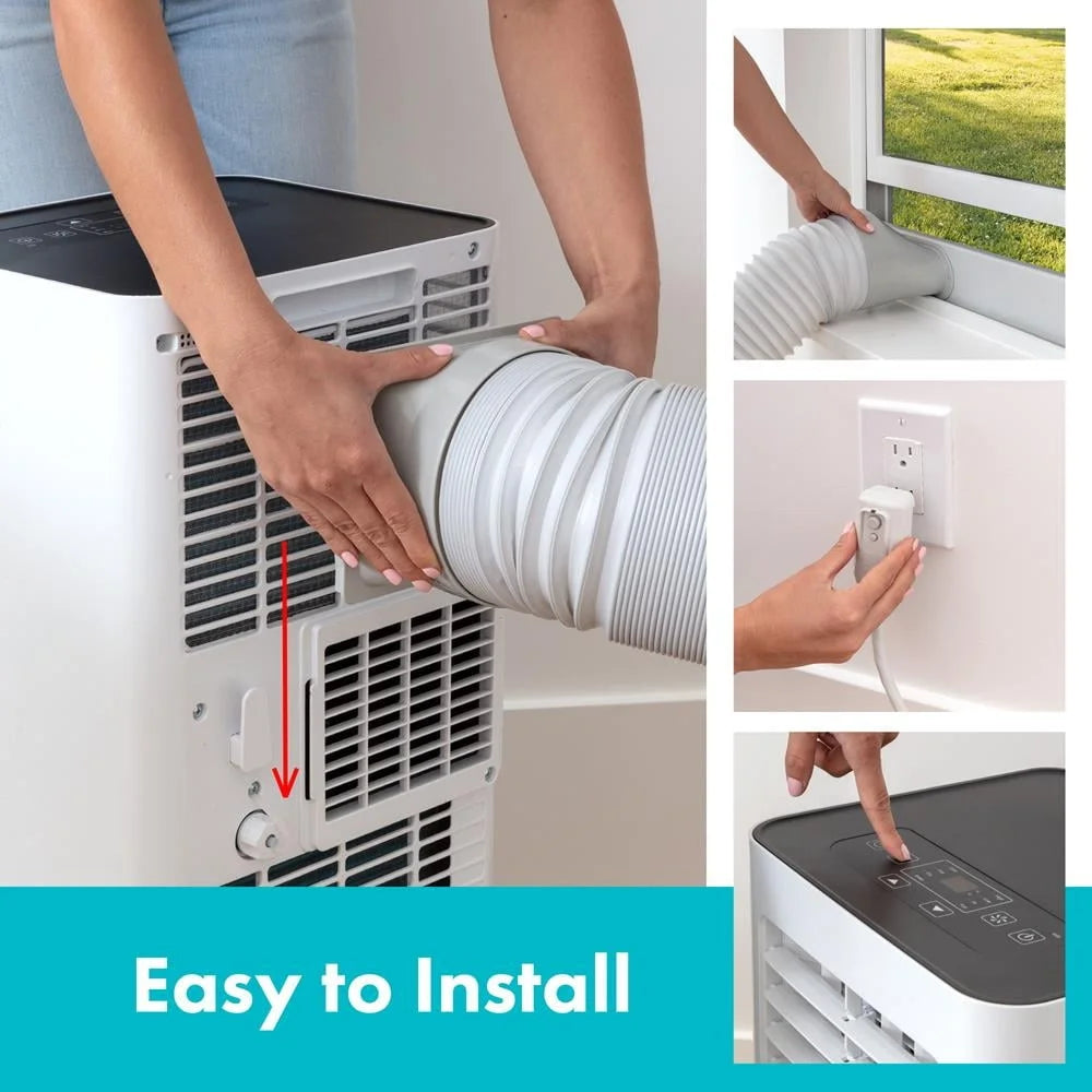 Portable 8000 BTU Air Conditioner with Dehumidifier
