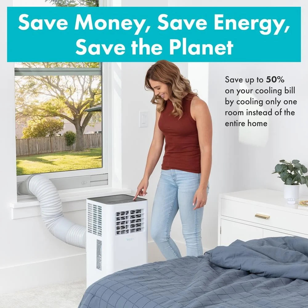 Portable 8000 BTU Air Conditioner with Dehumidifier