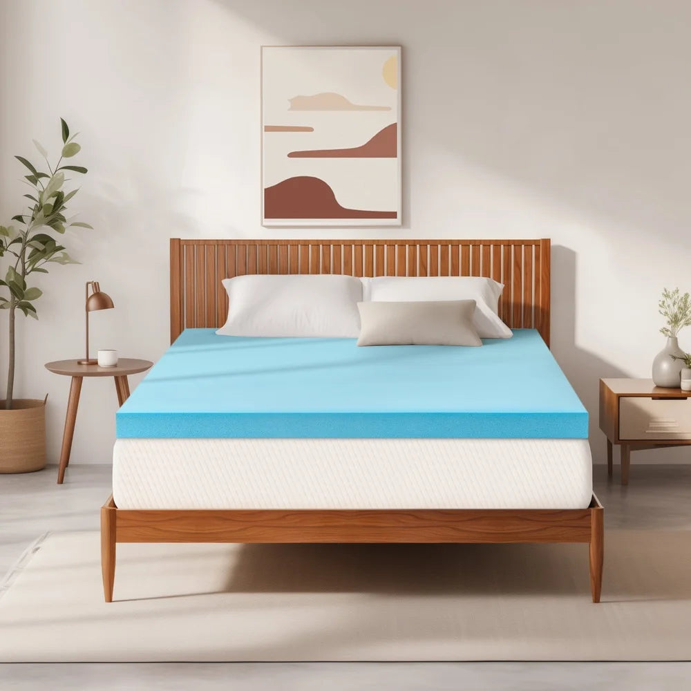 Queen Soft Gel, Memory Foam Mattress Topper