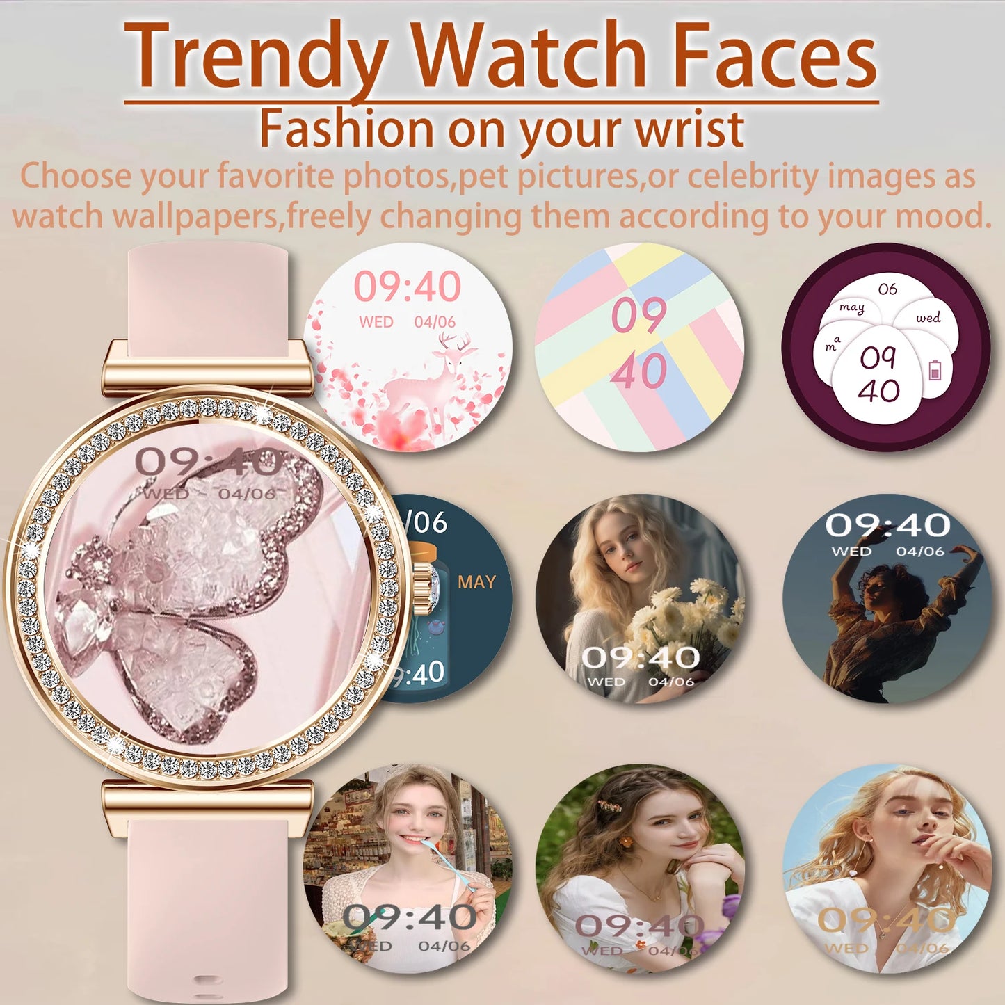 Women’s Touchscreen Smartwatch with Calls