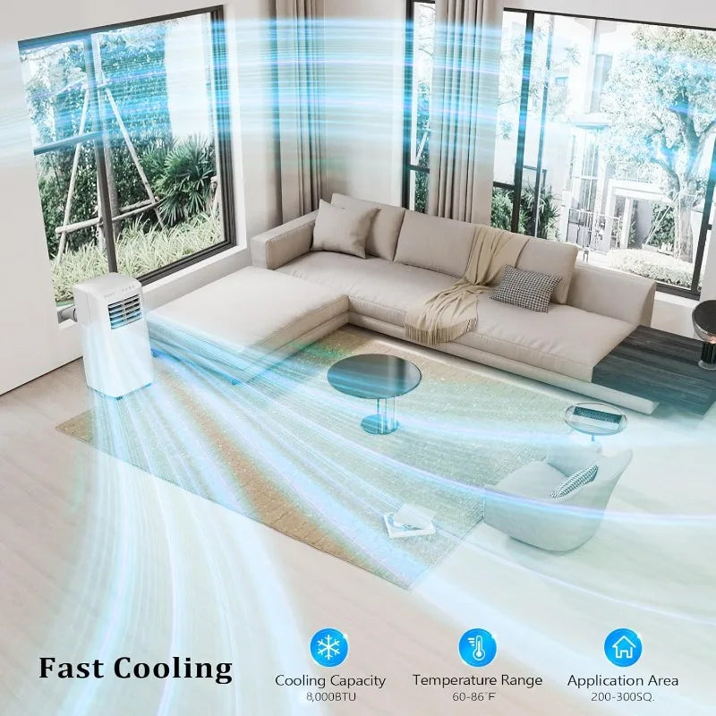 ROVSUN Smart WiFi Portable Air Conditioner 8000BTU