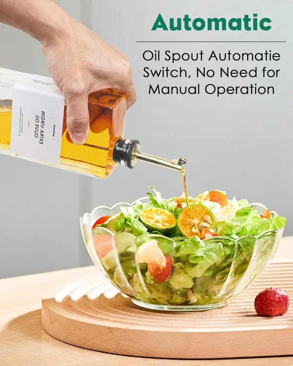 Glass Olive Oil and Vinegar Dispenser Bottle Set
