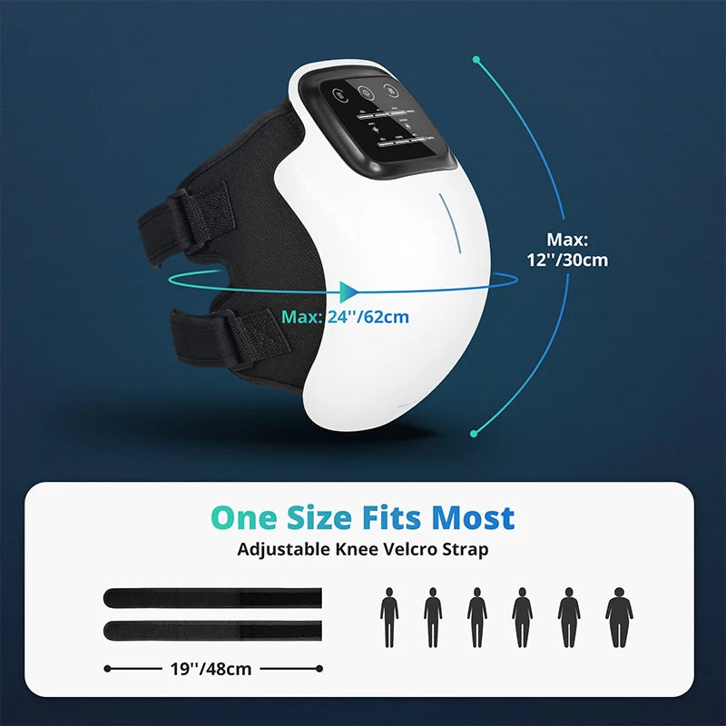 Medcursor Wireless Heated Knee Massager Pad