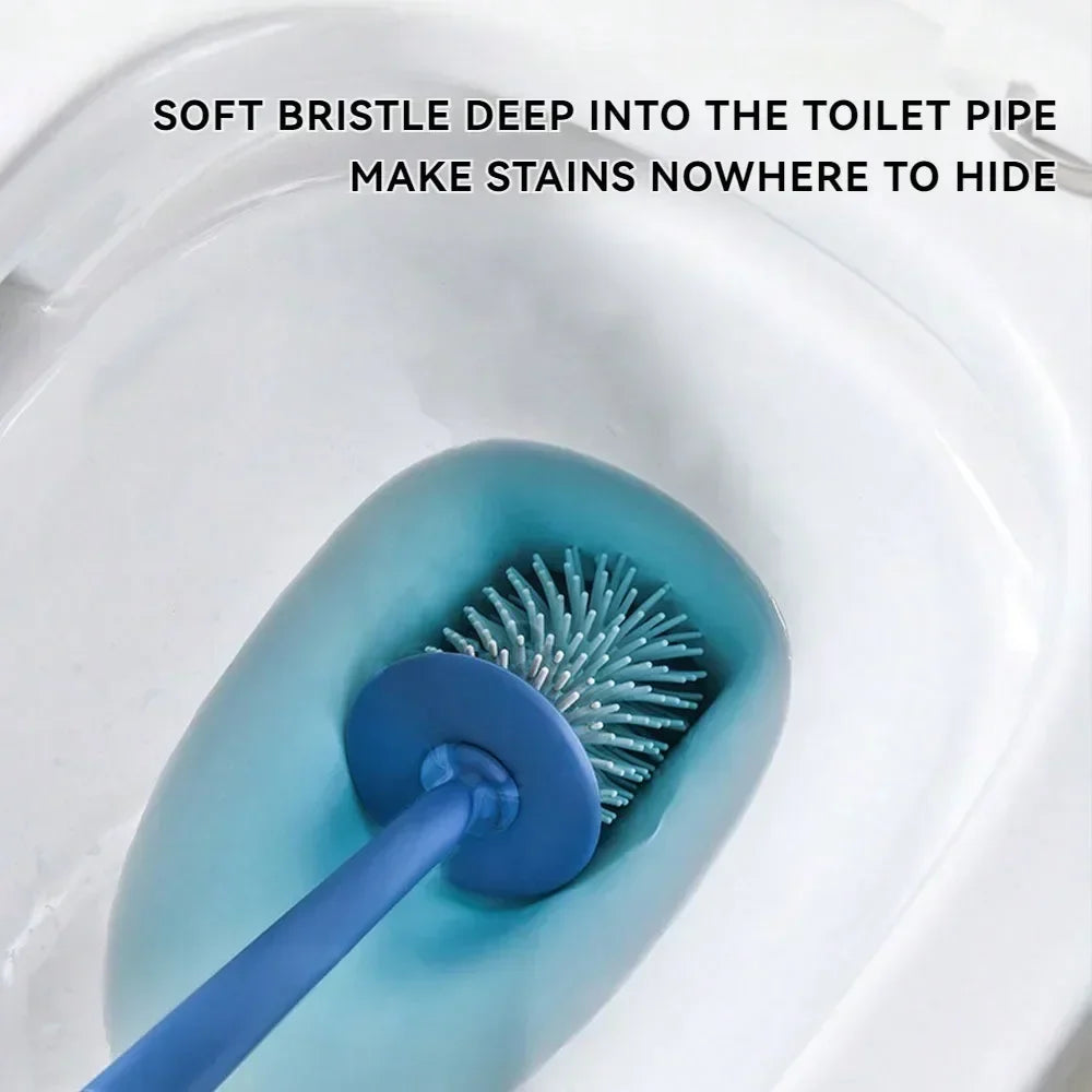 3-in-1 Silicone Toilet Brush Holder Set